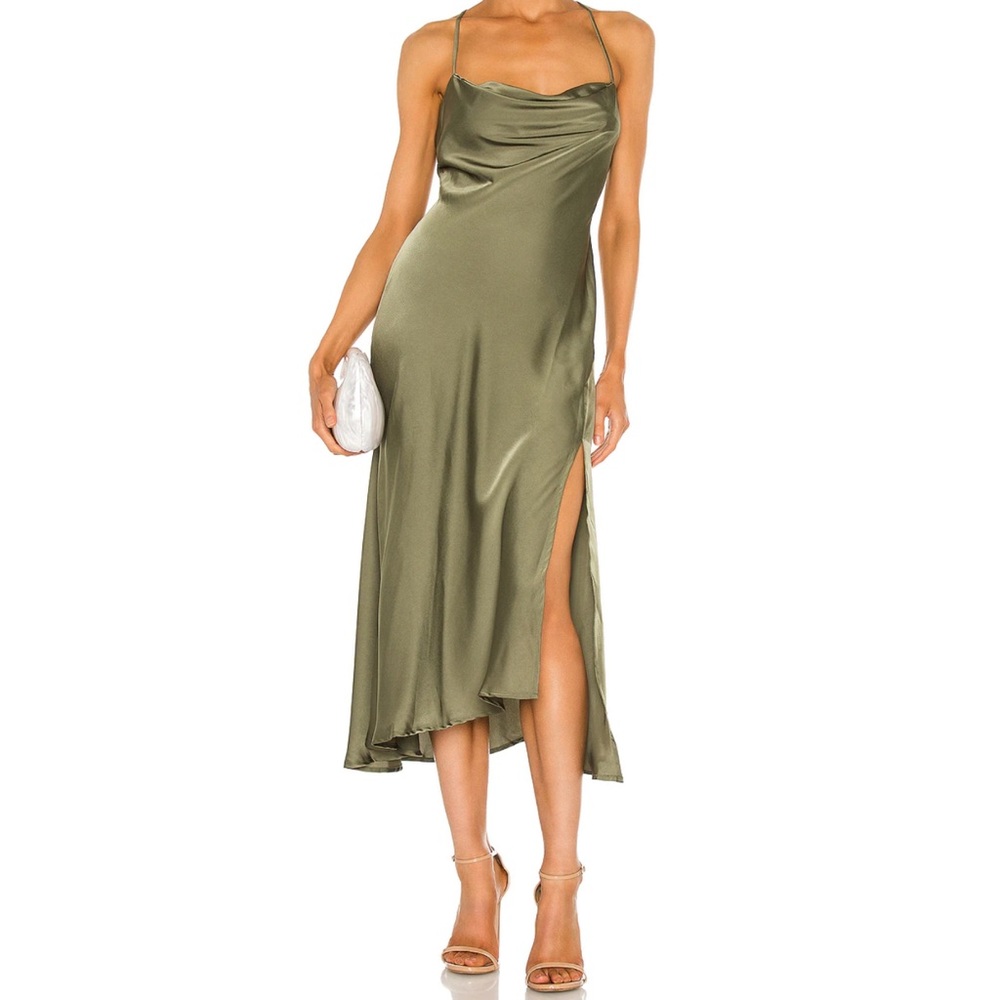 ASTR the Label Gaia Dress in Sage